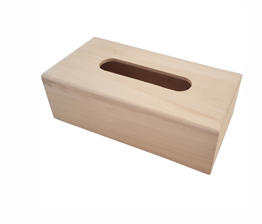 Houten tissuebox op maat gegraveerd