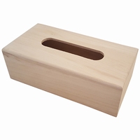 Houten tissue box