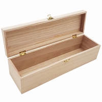 Houten wijnkist 1 vak