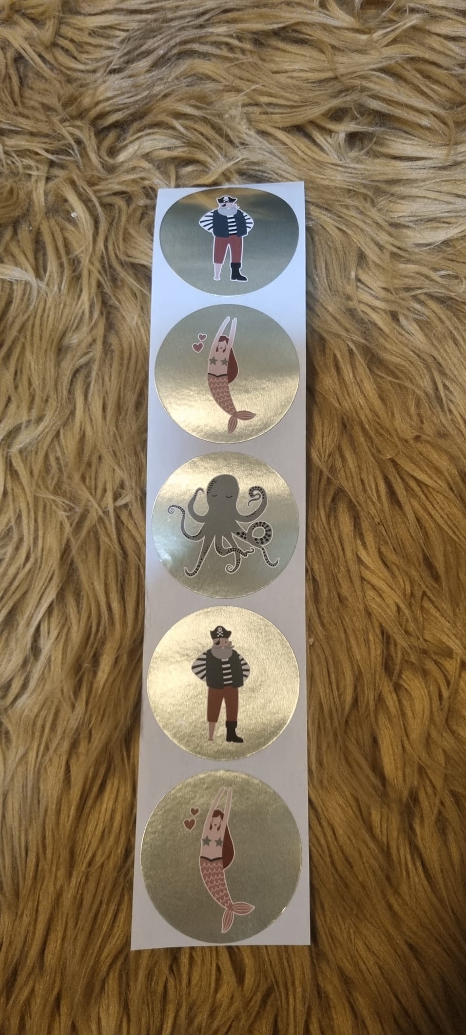 Stickerset piraat/zeemeermin