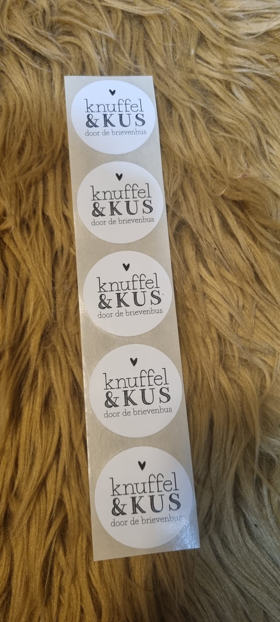 Stickerset knuffel en kus