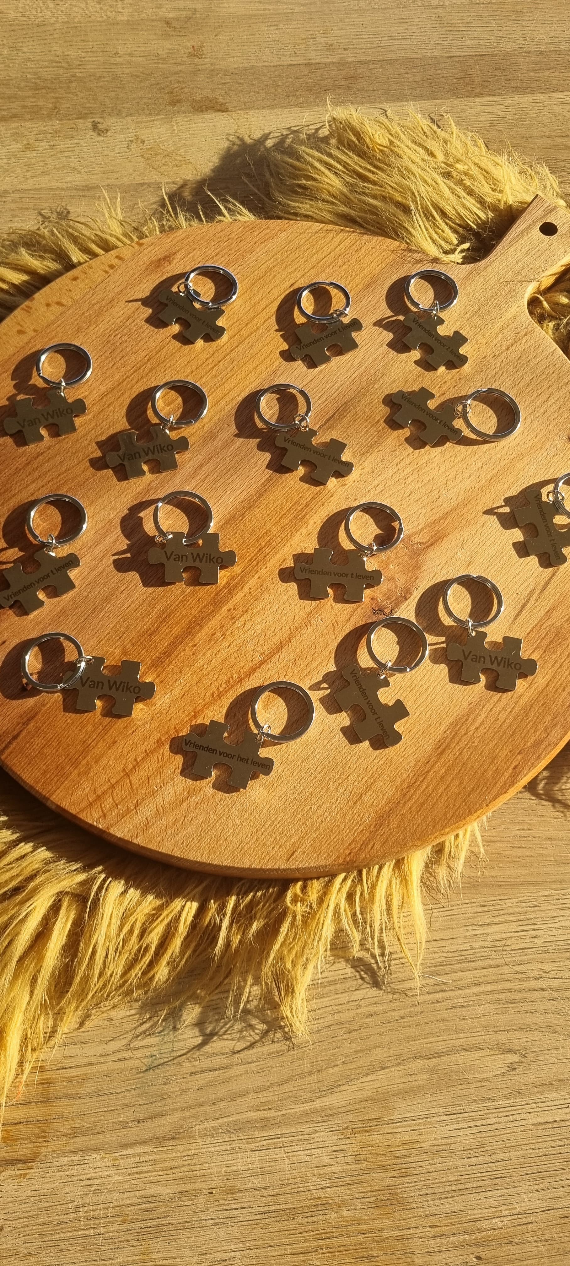 Houten sleutelhanger