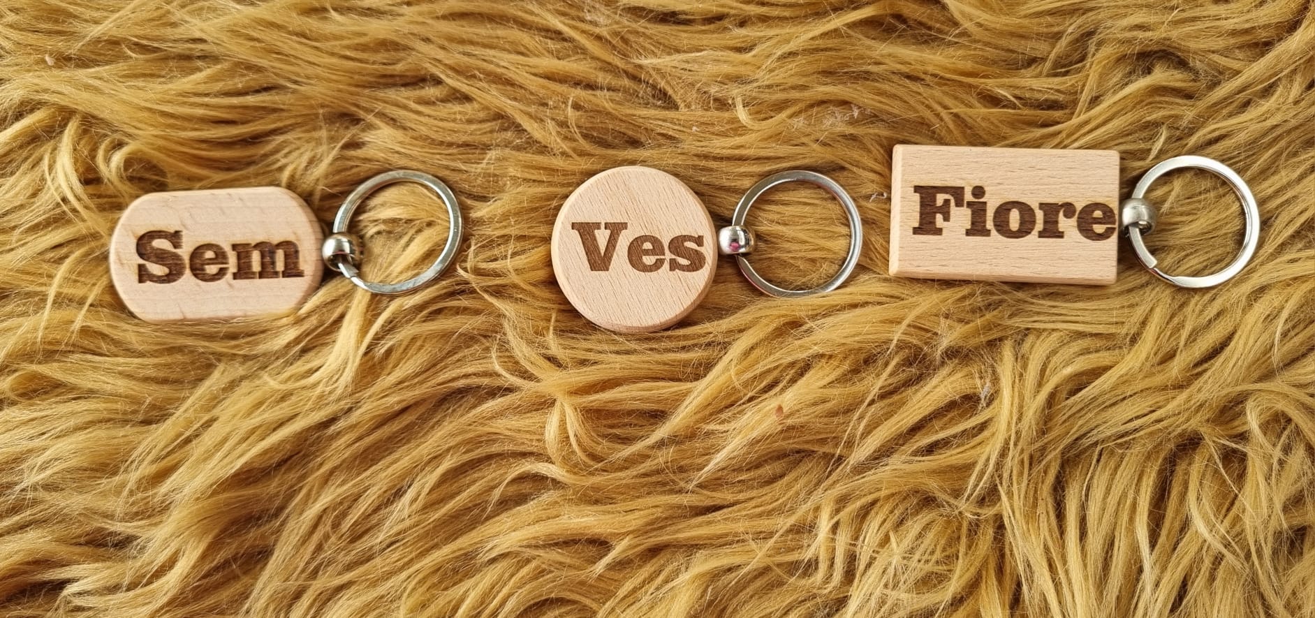 Houten sleutelhanger