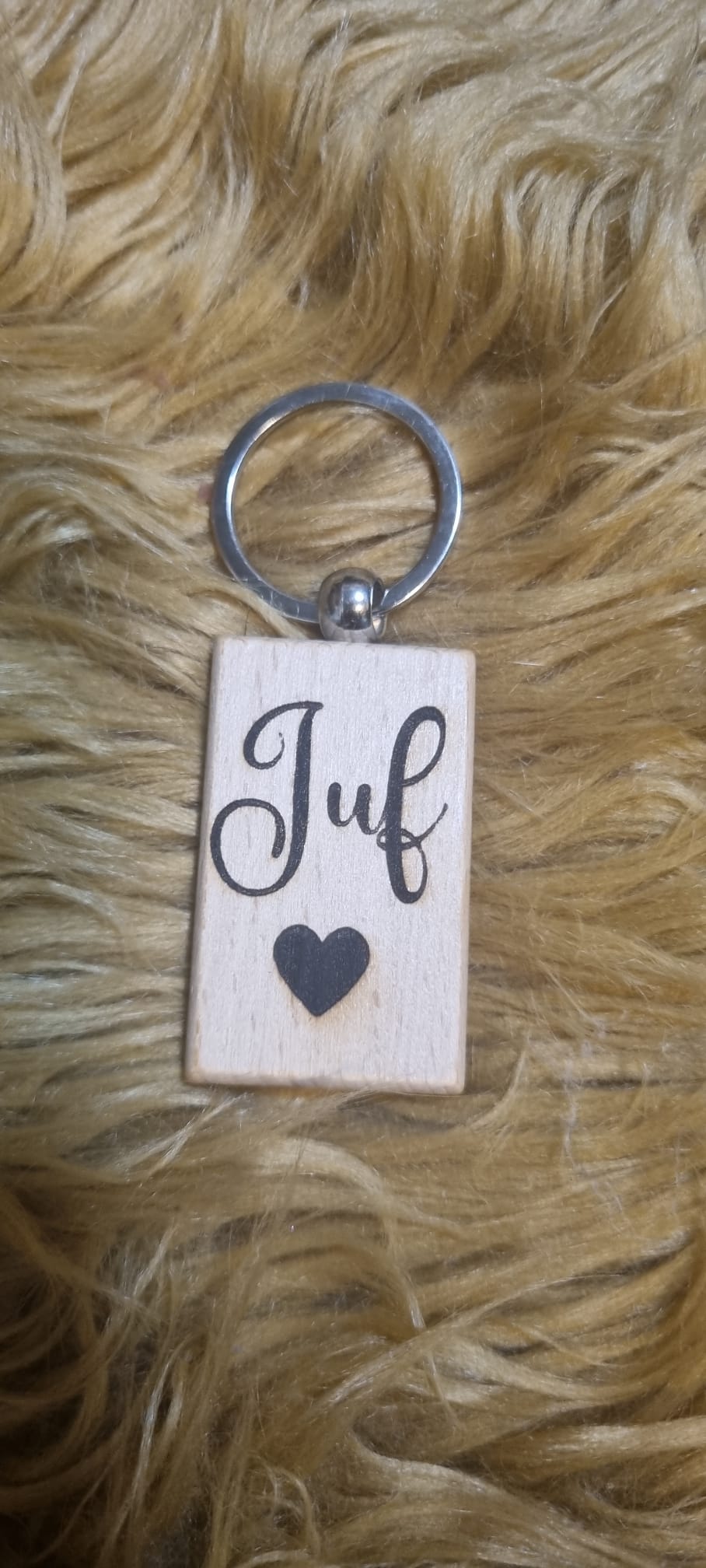 Houten sleutelhanger