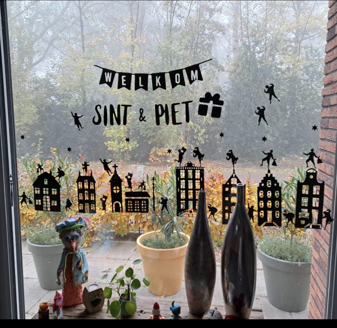 Raamstickers Sinterklaas