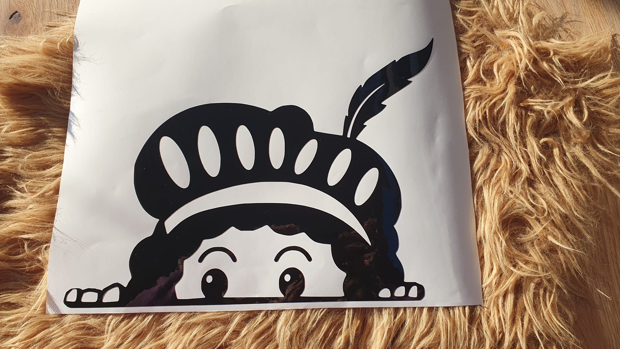 Raamsticker gluurpiet of gluursint
