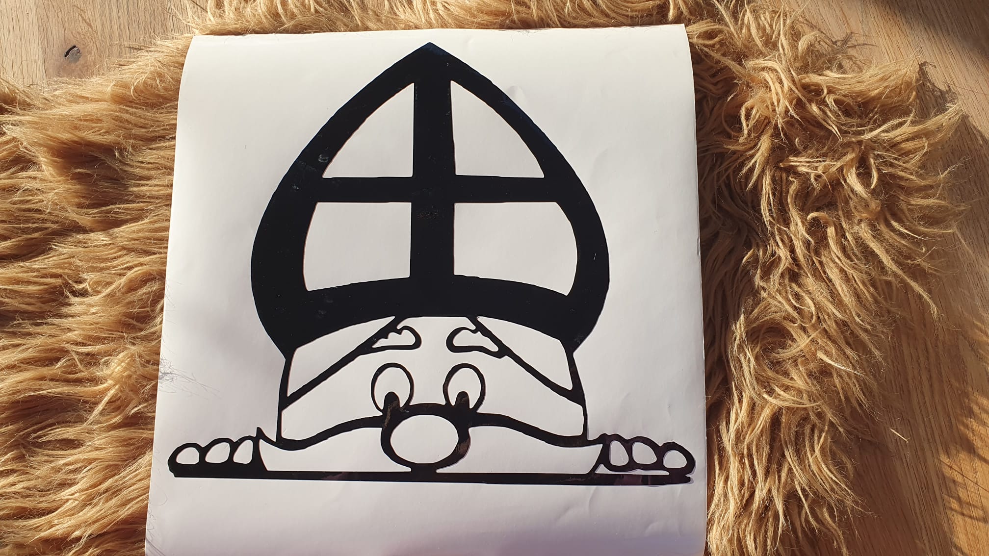 Raamsticker gluurpiet of gluursint