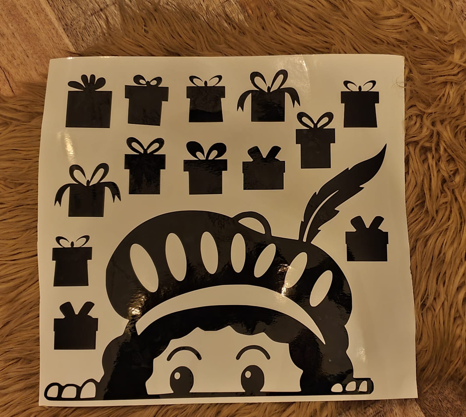 Raamsticker gluurpiet of gluursint